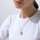 Подвеска из красного золота с фианитами