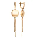 Серьги из красного золота