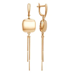 Серьги из красного золота