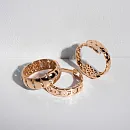 Кольцо из красного золота с фианитами