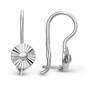 Серьги детские из красного золота