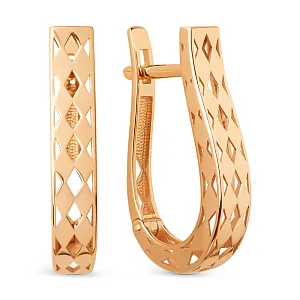 Серьги из красного золота