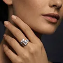 Кольцо из белого золота с бриллиантами