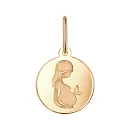 Подвеска из красного золота