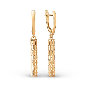 Серьги из красного золота