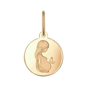 Подвеска из красного золота