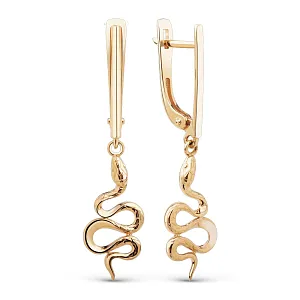 Серьги из красного золота