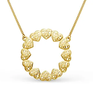 Колье из желтого золота