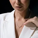 Колье из красного золота с фианитами