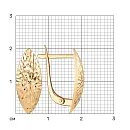 Серьги из красного золота