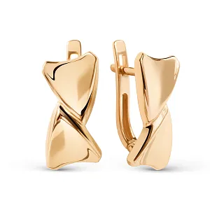 Серьги из красного золота