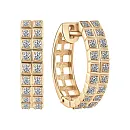 Серьги из красного золота с бриллиантами