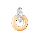 Подвеска из красного золота с фианитами