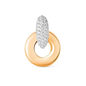 Подвеска из красного золота с фианитами