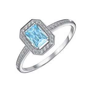 Кольцо из белого золота