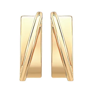 Серьги из красного золота