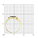 Кольцо из желтого золота с бриллиантами и сапфиром