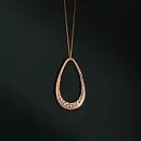 Серьги из красного золота с фианитами