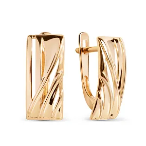 Серьги из красного золота