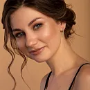 Серьги из красного золота с фианитами