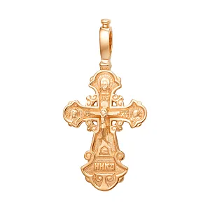 Крест из красного золота