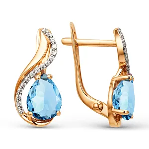 Серьги из красного золота