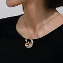 Подвеска из красного золота с фианитами