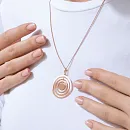 Подвеска из красного золота