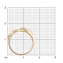 Кольцо из красного золота с фианитами