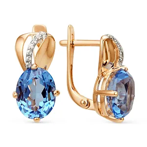 Серьги из красного золота