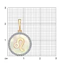 Подвеска из красного золота