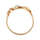 Кольцо из красного золота с фианитами