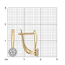 Серьги из красного золота