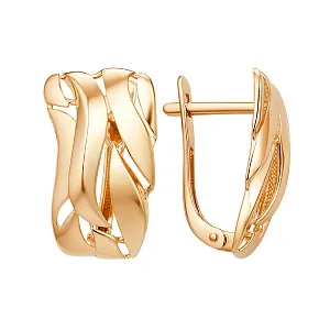 Серьги из красного золота