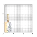 Подвеска из красного золота с фианитами