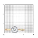 Кольцо из красного золота с бриллиантами