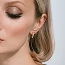 Серьги из красного золота с фианитами