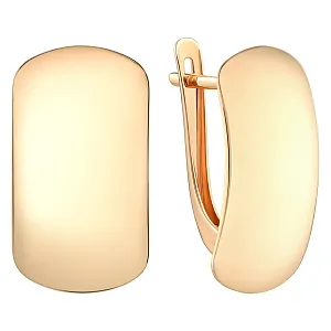 Серьги из красного золота
