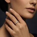 Кольцо из красного золота с бриллиантами