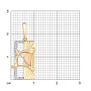 Подвеска из красного золота с фианитами