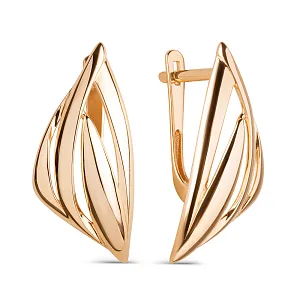 Серьги из красного золота