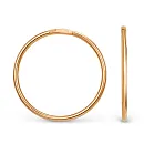 Серьги конго из красного золота