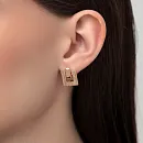 Серьги из красного золота