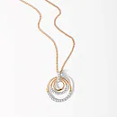 Подвеска из красного золота с фианитами