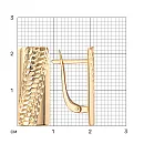 Серьги из красного золота
