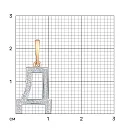 Подвеска из красного золота с бриллиантами