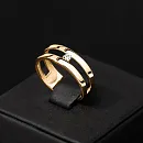 Кольцо из красного золота с фианитом