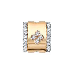 Подвеска из красного золота с фианитами