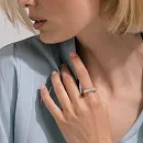 Кольцо из красного золота с фианитами