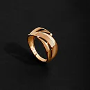 Кольцо из красного золота с фианитами